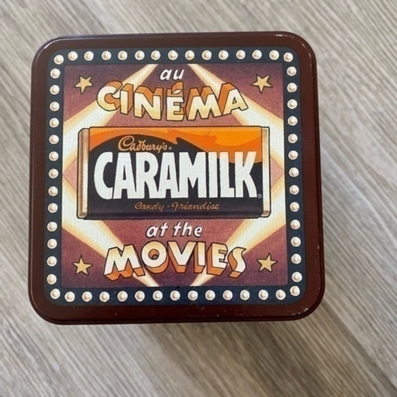 Vintage retro 1970’s CARAMILK collectible tin can with hinged lid. EEUC. - Picture 6 of 7